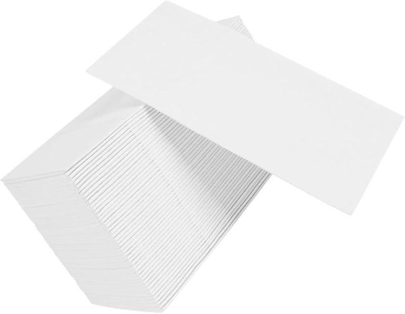 مناديل بيضاء قابلة للاستعمال مرة واحدة مع جيب أدوات المائدة 50 قطعة لحفلات الزفاف والحفلات والتجمعات العائلية - Image 1